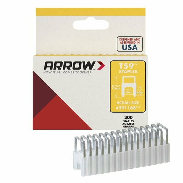 Arrow Fastener STAPLE INSULAT 1/4 in. BX300 591168